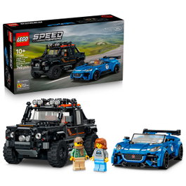 LEGO Speed Champions Jaguar Project 7 et Land Rover Defender (77264) avec 740 pièces