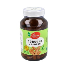 EL GRANERO Curcuma y Pimienta Bio 120 capsules