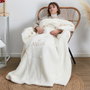 Home Deco Factory Coussin-mante Sherpa Amour, Collection POUR ELLE
