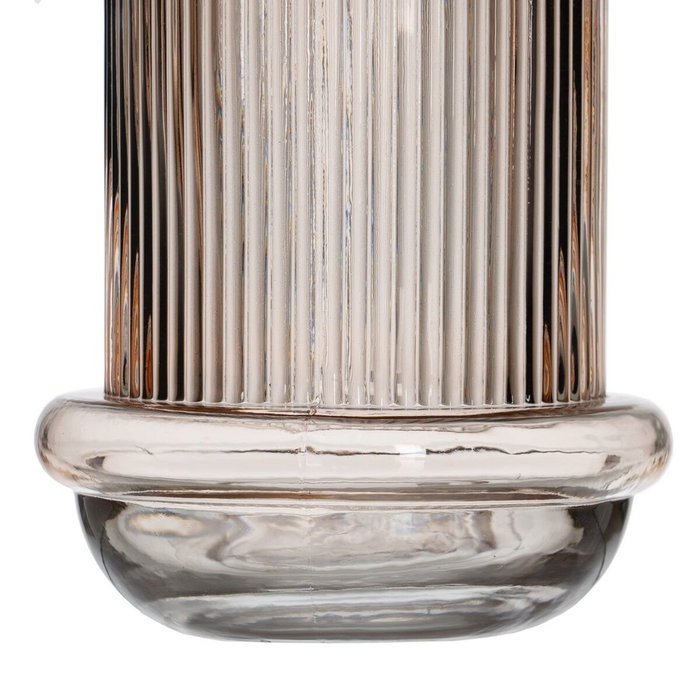 BigBuy Home Vase Marron Verre 13,5 x 13,5 x 22 cm