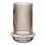 BigBuy Home Vase Marron Verre 13,5 x 13,5 x 22 cm