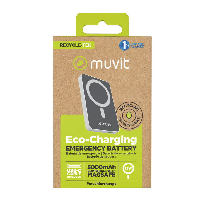 Powerbank Muvit for Change DP51AQ-R Blanc 5000 mAh