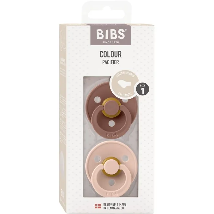 Bibs Sucette bébé Blush Woodchuck, Pack de 2, Embout anatomique Bibs Sucette bébé Blush Woodchuck, Pack de 2, Embout anatomique