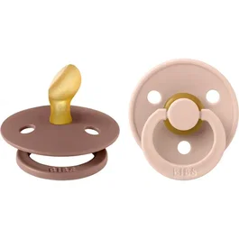 Bibs Sucette bébé Blush Woodchuck, Pack de 2, Embout anatomique