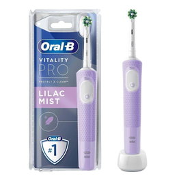 Braun Oral-B Protect & Clean Brosse à dents électrique à oscillation-rotation avec pressostat et minuterie, Lilas