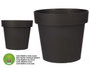 Ibergarden Pot plastique anthracite avec réserve d'eau 30 cm 10 l (Set de 6)