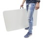 SATURNIA Table Pliante Rectangulaire HDPE Blanco 244x76x74 cm