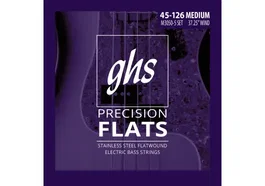 GHS Jeu de cordes Basse Precision Flats® Medium (5 cordes) 55-105 GHS