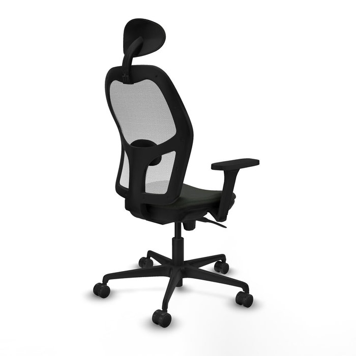 Piqueras y Crespo Chaise de Bureau avec Appui-tête Jorquera 3D036N1 Noir