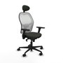 Piqueras y Crespo Chaise de Bureau avec Appui-tête Jorquera 3D036N1 Noir
