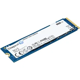 Kingston NV3 SSD interne 500 Go, PCIe 4.0 NVMe M.2 2280, jusqu'à 6000 Mo/s lecture, 5000 Mo/s écriture, pour PC et console portable