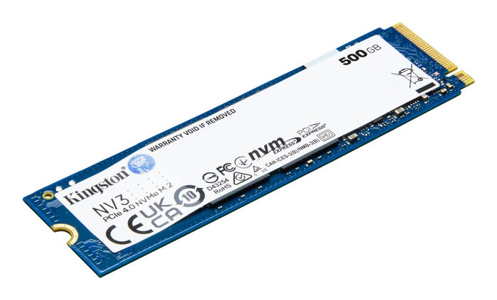 Kingston NV3 500 Go SSD M.2 2280 NVMe PCIe 4.0 Kingston NV3 500 Go SSD M.2 2280 NVMe PCIe 4.0
