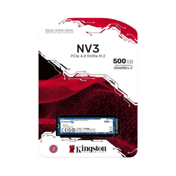 Kingston NV3 SNV3S/500G 500 Go SSD M.2 PCIe NVMe Gen 4.0 Interne