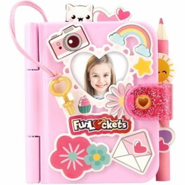 Funlockets Mini Journal Secret Rose avec accessoires
