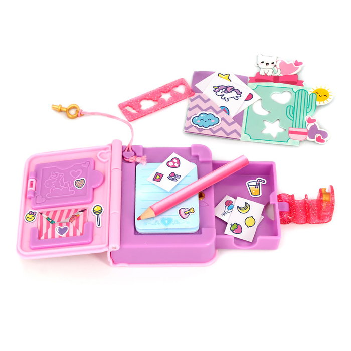 Funlockets Mini Journal Secret Rose avec accessoires