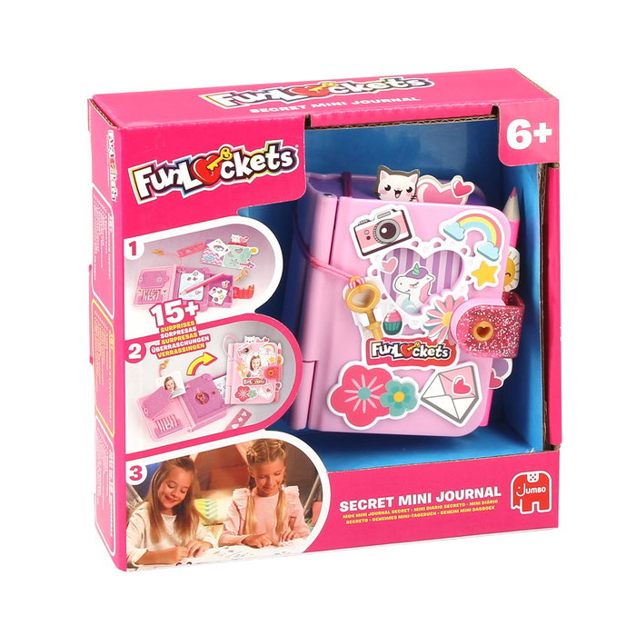 Funlockets Mini Journal Secret Rose avec accessoires