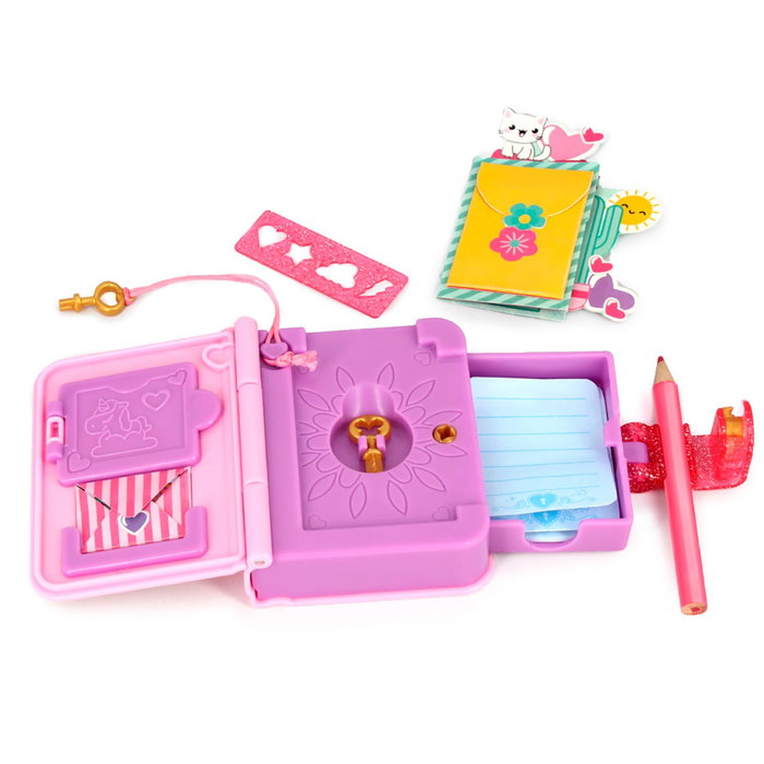 Funlockets Mini Journal Secret Rose avec accessoires
