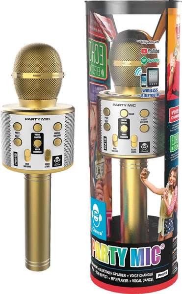 Cefa Microphone Karaoké Bluetooth 7-en-1 20W Batterie Rechargeable MP3 USB/TF Modèles Assortis