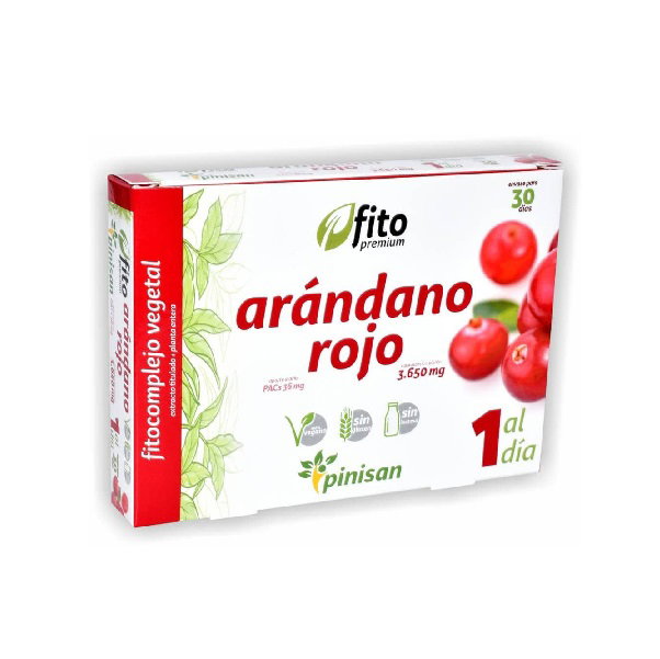 Pinisan Fito Premium Arándano Rojo 30 capsules Pinisan Fito Premium Arándano Rojo 30 capsules