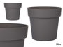 Ibergarden Pot de fleurs en plastique gris 20 cm de diamètre, capacité 3,4 L (Set de 12)
