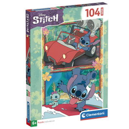 CLEMENTONI Puzzle Disney Stitch 104 pièces - 48,5 x 33,5 cm