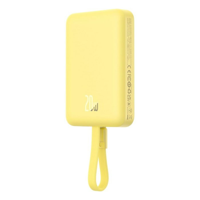 Baseus Powerbank P10022109Y23-00 Jaune 10000 mAh Baseus Powerbank P10022109Y23-00 Jaune 10000 mAh