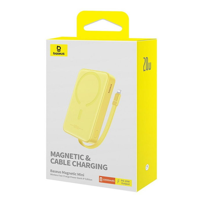 Baseus Powerbank P10022109Y23-00 Jaune 10000 mAh Baseus Powerbank P10022109Y23-00 Jaune 10000 mAh