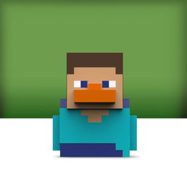 Numskull Minecraft Tubbz figurine Mini PVC Steve 5 cm