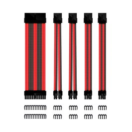 Phoenix Technologies Kit d'extension de câbles ATX Phoenix, 30 cm, Noir et Rouge