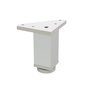 ALK Herrajes Patas nivelables pour meubles Laos C40 en aluminium mat - Hauteur H200 mm - Lot de 2 pièces