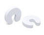 KioKids Anti-pince-doigts pour Portes - Set de 2, Blanc, Sécurité Enfant, Empêche les Doigts de se Coincer, Tampon EVA