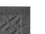 Giftdecor Tapis Antidérapant 58 x 0.5 x 38 cm, Tissu Polyester et PVC, Gris et Noir (Set de 24)