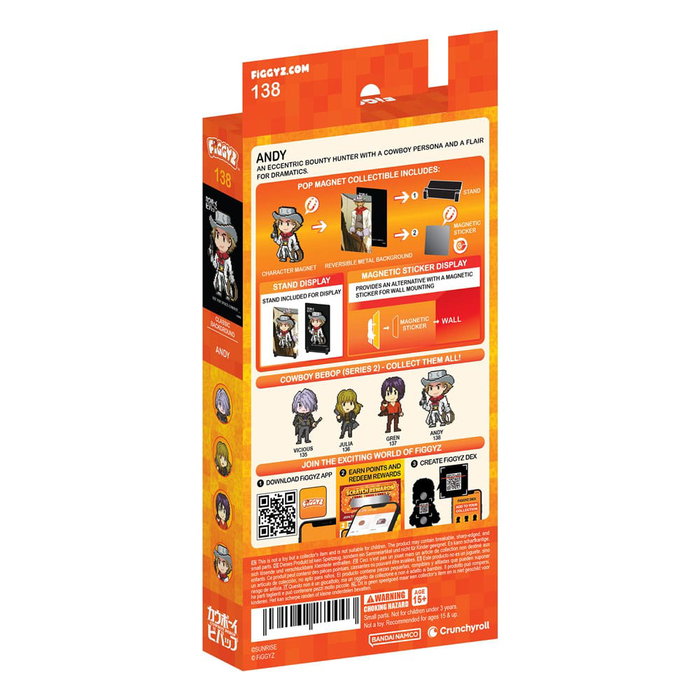 FiGGYZ Magnet de collection Cowboy Bebop Andy 11 cm