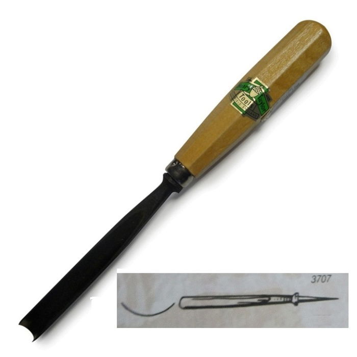 VIRMA Gubia Recta 3707 Perfil Curvo 5mm pour le travail du bois VIRMA Gubia Recta 3707 Perfil Curvo 5mm pour le travail du bois