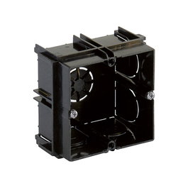 Edm Boîte enliçable carrée 6625 noire 6,5x6,5x4,0cm