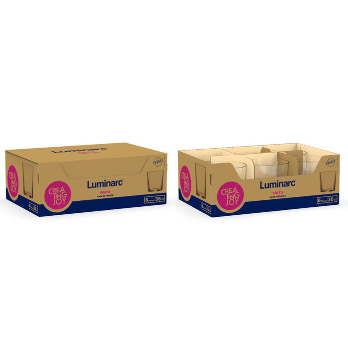 Vaso Alto Vidrio Eco Pinta Luminarc 36 cL Vaso Alto Vidrio Eco Pinta Luminarc 36 cL