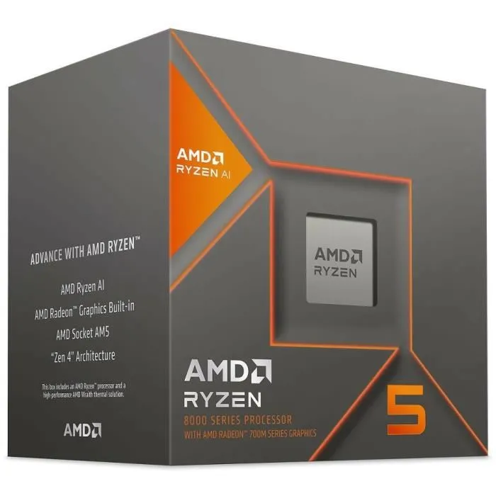 AMD Processeur Ryzen 5 8600G 6 coeurs jusqu'à 4,3 GHz Socket AM4