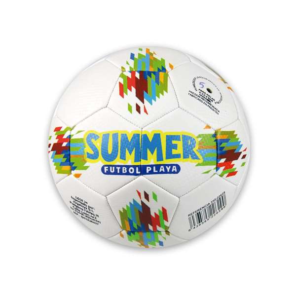 JugaToys Balón Fútbol Playa Summer, 22 cm
