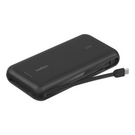 Belkin BoostCharge Power Bank 20 000 mAh Noir 30W avec câble USB-C intégré