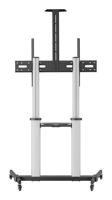 Ewent Support au sol avec roues pour TV 60"-100", jusqu'à 100 kg, VESA 1000x600, aluminium, ajustable en hauteur et inclinaison, gris Ewent Support au sol avec roues pour TV 60"-100", jusqu'à 100 kg, VESA 1000x600, aluminium, ajustable en hauteur et inclinaison, gris