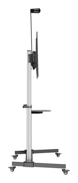 Ewent Support au sol avec roues pour TV 60"-100", jusqu'à 100 kg, VESA 1000x600, aluminium, ajustable en hauteur et inclinaison, gris Ewent Support au sol avec roues pour TV 60"-100", jusqu'à 100 kg, VESA 1000x600, aluminium, ajustable en hauteur et inclinaison, gris