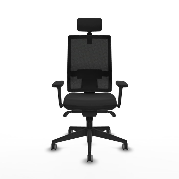 Piqueras Y Crespo Chaise de bureau Horna, mécanisme Synchro, Accoudoirs 3D, Noir Piqueras Y Crespo Chaise de bureau Horna, mécanisme Synchro, Accoudoirs 3D, Noir