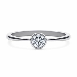 Diamonfire Anneau en Argent et Zirconia Taille 16,5 Gris