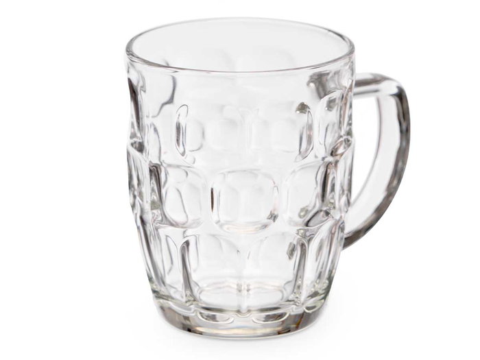 Vivalto Jarre à Bière 520 ml avec Anse Verre Transparent 14 x 12 x 9.5 cm (Set de 24)