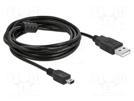 DELOCK Câble USB 2.0 A vers Mini-B 3m Noir