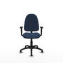 PIQUERAS Y CRESPO Chaise de bureau Algarra en simili cuir bleu marine
