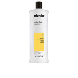 Nioxin SYSTEM 1 Shampoing Cheveux Naturels Légèrement Affaiblissants 1000 ml