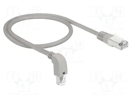 DELOCK Câble de raccordement Patch cord SF/UTP Cat 5e 0,5m gris