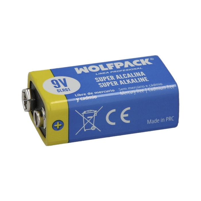 Wolfpack Pila Alcalina 6LR61 9V (Blister 1 Pièce) Wolfpack Pila Alcalina 6LR61 9V (Blister 1 Pièce)