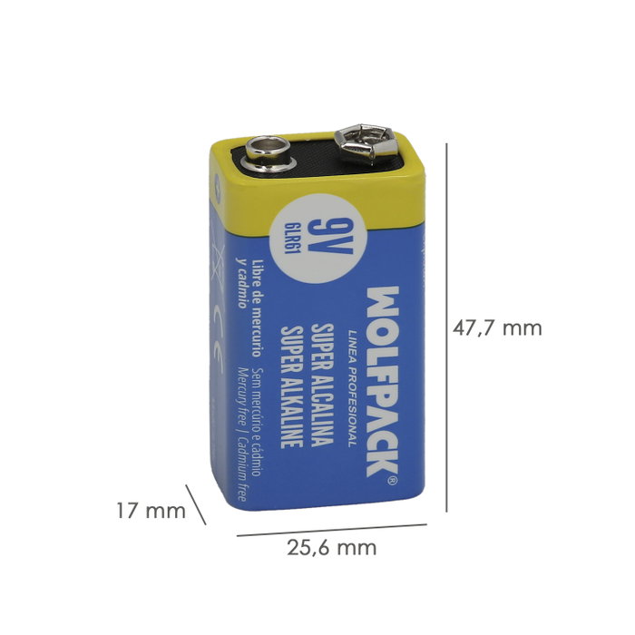 Wolfpack Pila Alcalina 6LR61 9V (Blister 1 Pièce) Wolfpack Pila Alcalina 6LR61 9V (Blister 1 Pièce)